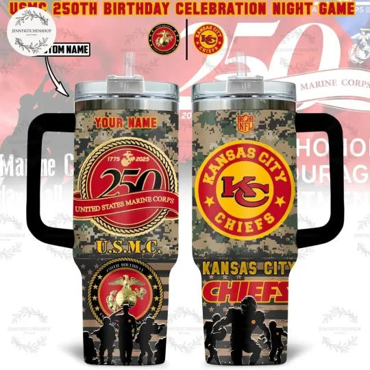 Personalized City Chiefs USMC 250th Limited Tumbler