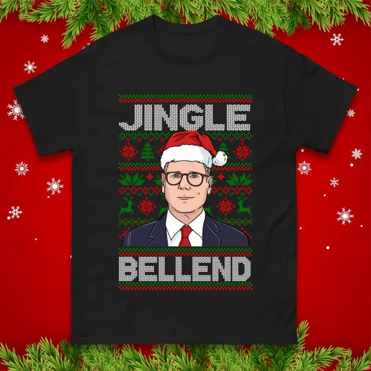 Discover Keir Starmer Christmas T-Shirt, Ugly Rude Xmas Festive Tee