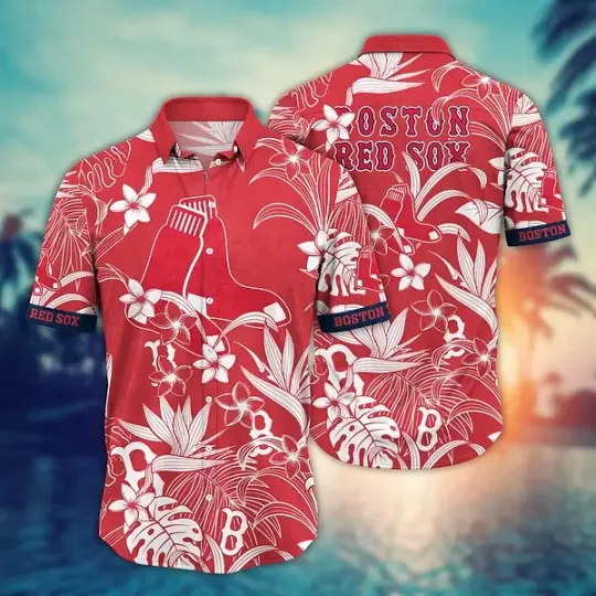 Discover Boston Baseball Team Redd Sox Hawaiian Shirt Button Down Unisex Adults S-5XL