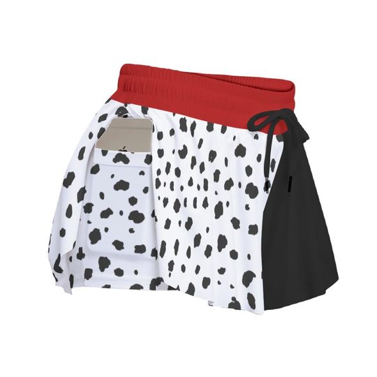 Cruella Flowy Shorts, Villain Cosplay Running Outfit