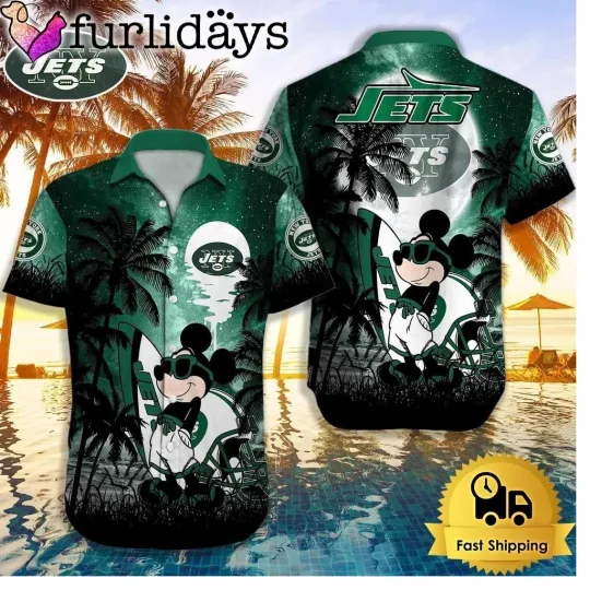 Discover New York Football Team NY Jetss Hawaiian Shirt Button Down Unisex Adults S-5XL