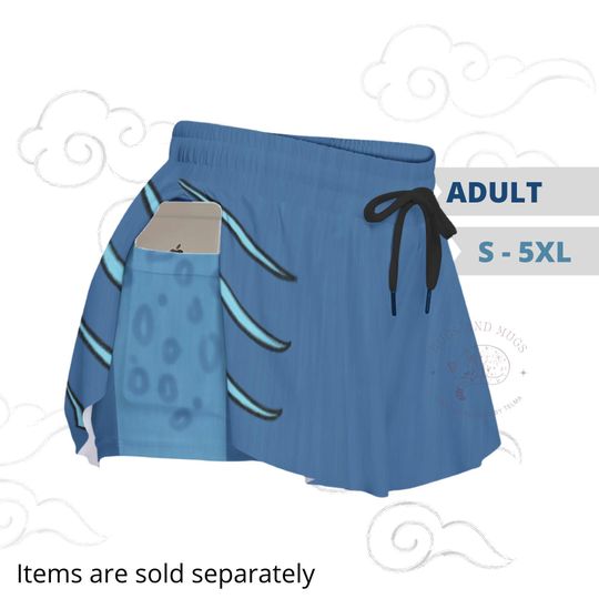 Discover Derpy Tiger Demon Hunters Kpop Costume Halloween Running Skort Shorts Marathon Costume with Pockets