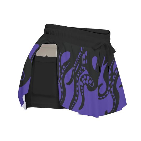 Ursula Sea Witch Flowy Shorts, Villain Cosplay Outfit