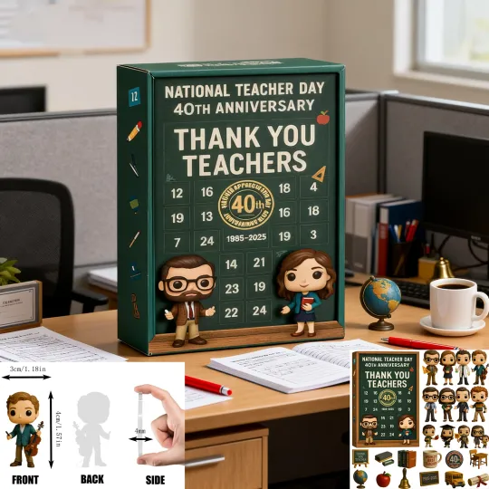 Discover Countdown Thank You Teachers Advent Calendar – 24 Days of Festive 2D Blind Boxes