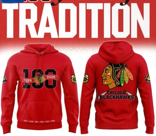 Discover Chicago Blackhawk 100Th Anniversary Limited 3D Hoodie