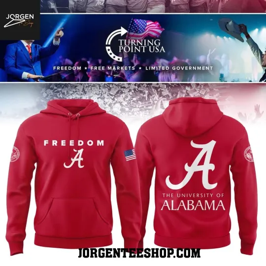 Discover Albm *Crimson Tide Turning Point USA 2025 Night Hoodie 3D Size S-5XL