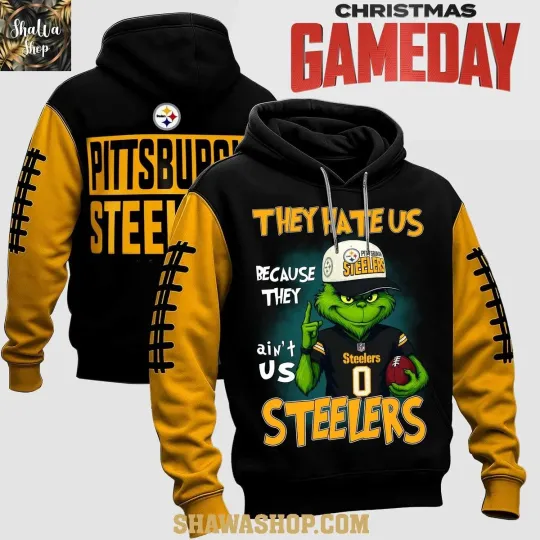 Discover Pittsburgh city Steeler Gring Stole Holiday Merry Christmas 2025 Hoodie