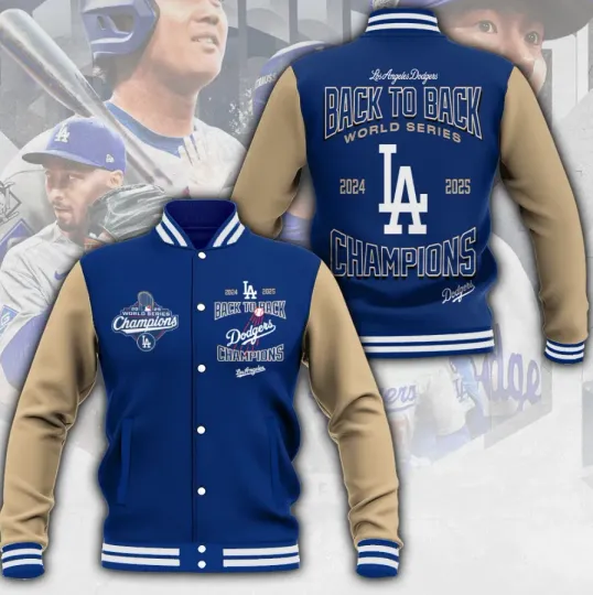 Discover Los Angeles Dodger 2025 World Series Champions Baseball Jacket