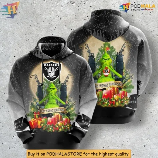 Las Vegas Christmas funny character Stolen Raiders 3D Hoodie