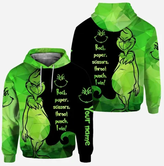 Discover Funny Character Merry Christmas All Over Print 3D Hoodie