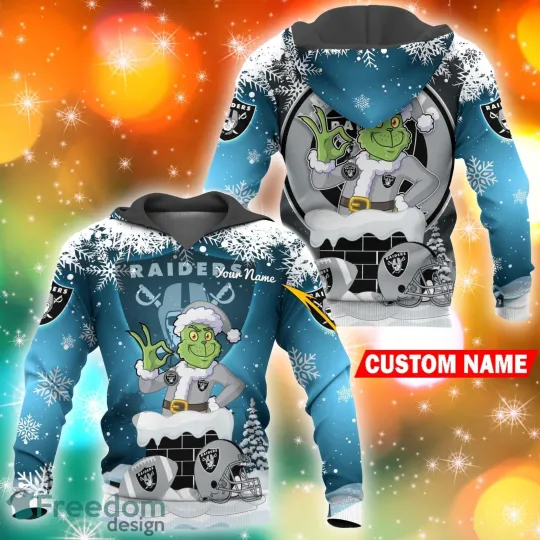 Las Vegas Christmas funny character In Chimney Raiders 3D Hoodie Pullover Prints
