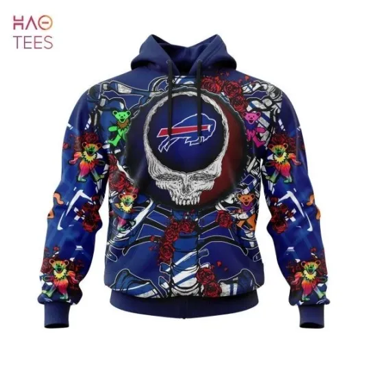 Buffalo Grateful Bills Dead Personalized 3D Hoodie Merry Grin Shirt