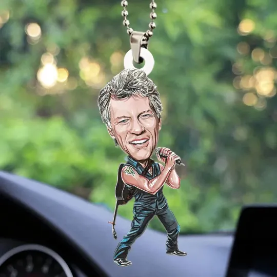 Discover Bon Jovi 2-sided Acrylic Car Ornament 2025 Christmas Gift Idea Acry