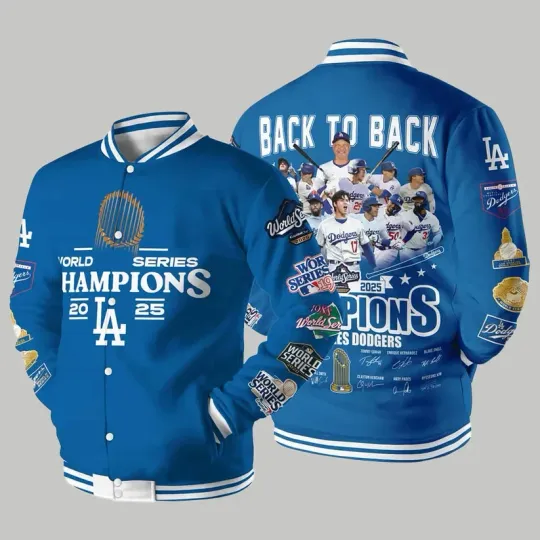 Discover 2025 Dodger World Series Champions Baseball Jacket