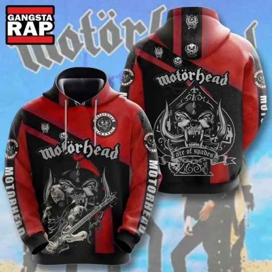 Motorhead Rock Band 3D Hoodie For Unisex Gift For Rock Fans