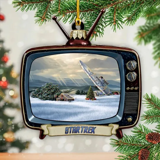 Discover star treks 2-sided Acrylic Ornament, Stocking Stuffer