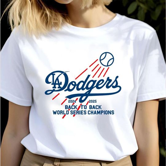 Discover 2025 LA Baseball World Series Champion Shirt, Dodgers Back to Back Champions 2024-2025 Shirt, Los Angeles Shirt, 2025 Lets Go Los Angeles