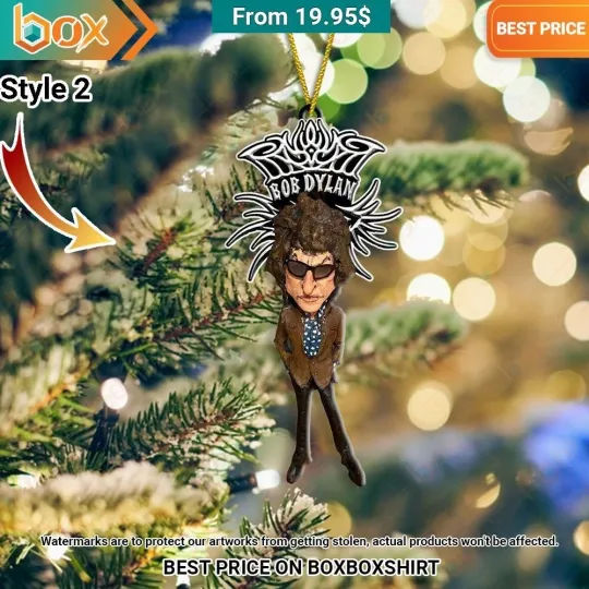 Discover Bob Dylan Christmas Ornament For Fans, Xmas tree hanging gift ideas Christmas