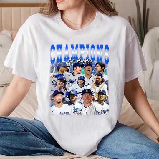 Discover Champions 2025 tee, 2025 Lets Go Los Angeles, Champions shirt, Are We Live Bootleg Shirt, LA Hernandezz Shirt Gift, Baseball Fan Gift Shirt