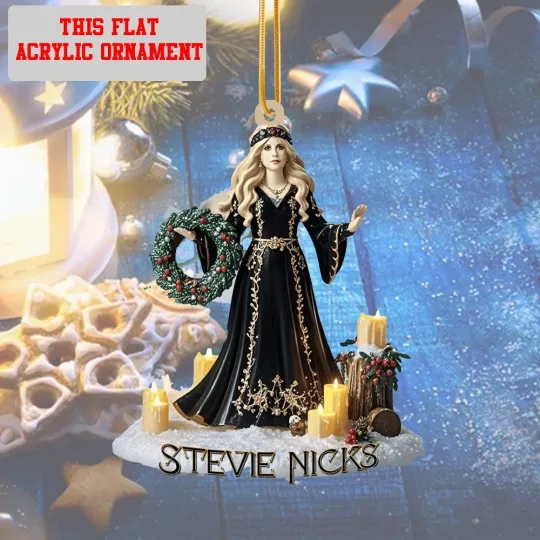 Discover Stevie Nicks Christmas Ornament, Xmas tree Decor For Fans Christmas Ornament