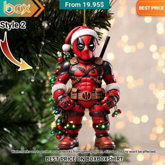 Discover 2D Flat Deadpool Merry Christmas Ornament 2D FLAT Xmas tree hanging gift ideas