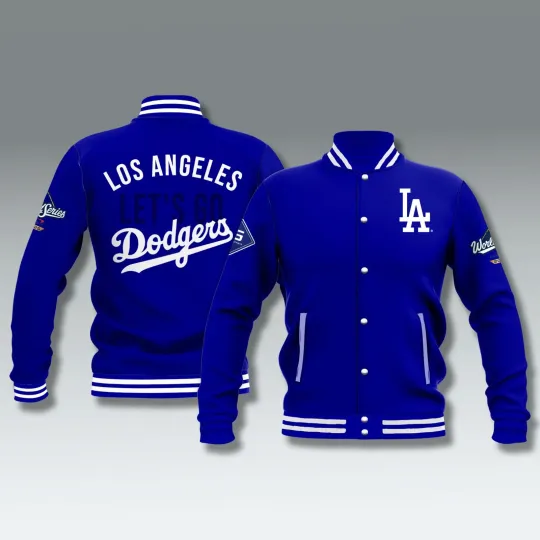 Discover Let’s Go Dodger city World Series 2025 Baseball Jacket