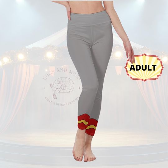 Discover Dumbo Costume Flying Elephant Halloween Circus Women's Leggings
