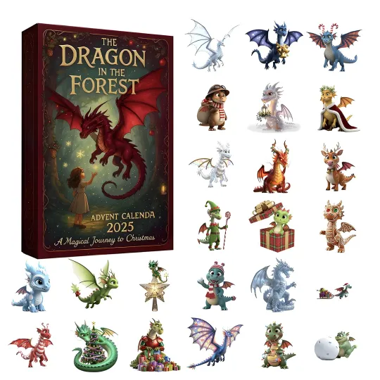 Discover Christmas Countdown The Dragon In The Forest Advent Calendar 24 Day 2D Blind Box