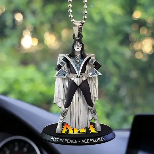 Discover Ace Frehley Custom shape 2-sided Acrylic Car Ornament, 2025 Christmas Ornament