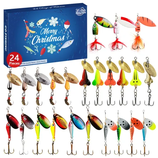 Discover Lure Bait Composite Spinner Advent Calendar – 24 Days of Festive 3D Blind Boxes
