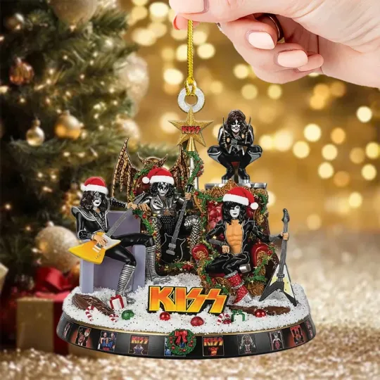 Discover KISS 2-sided 2D FLAT Acrylic Ornament For Fans