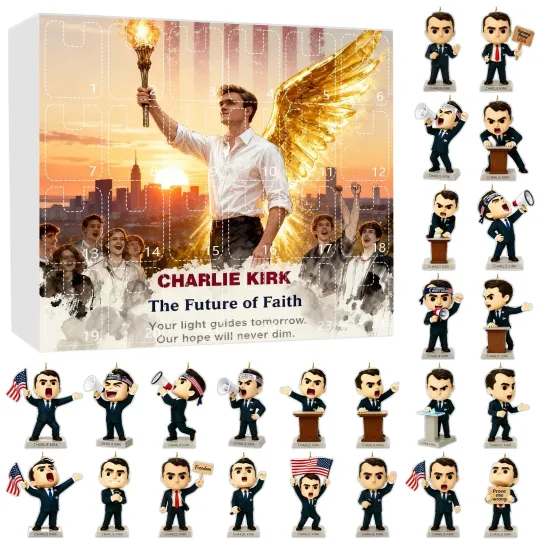 Discover 2025 Charlie Kirk Advent Calendar Freedom Turning Point Christmas Countdown Gift
