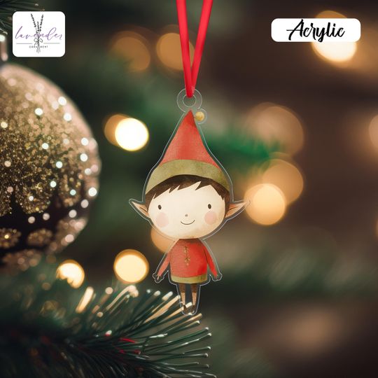 Discover Christmas Pinocchio Figure Ornament, Watercolor Pinocchio Ornaments