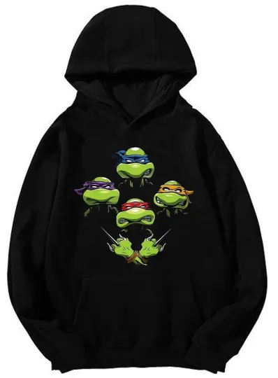 Teenage Mutant Ninja Turtles Hoodie - Classic Cartoon Design Unisex Pullover