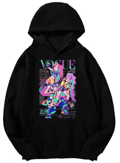 HUNTRIX Vogue Style Hoodie - 2025 Design Unisex Hooded Sweatshirt