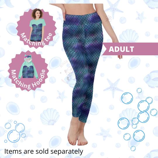 Discover Mercat Mermaid Leggings: Gabby Cats Halloween Costume