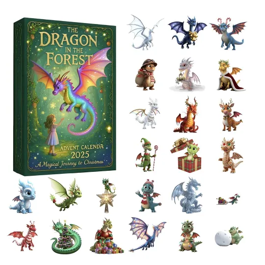 Discover Christmas Countdown The Dragon In The Forest Advent Calendar 24Days 2D Blind Box