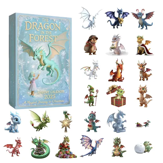 Discover Christmas Countdown The Dragon In The Forest Advent Calendar 24 Day 2D Blind Box