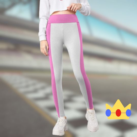 Discover Princess cosplay peach halloween costume Kid's Leggings