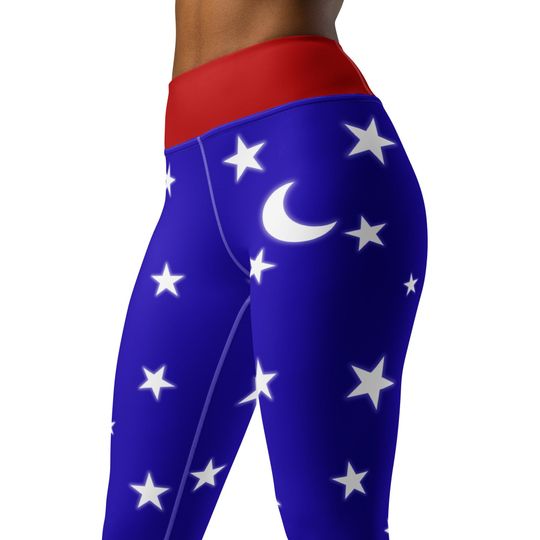 Discover Sorcerer Mouse Leggings: Magic Theme Park Cosplay - High Waist Activewear