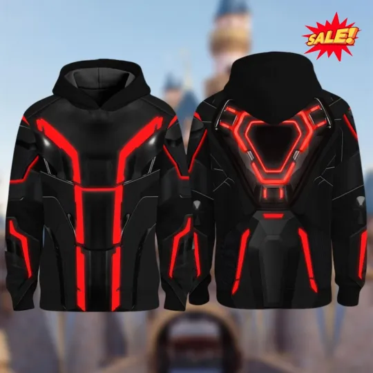 Discover Disney Tron: Ares Halloween Costume 3D Hoodie, Tron Cosplay Costume