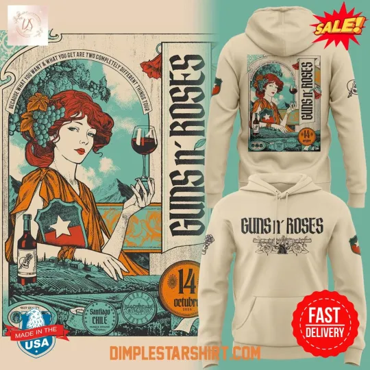 Discover Guns N’ Rose To Santiago Family 2025 3D Hoodie