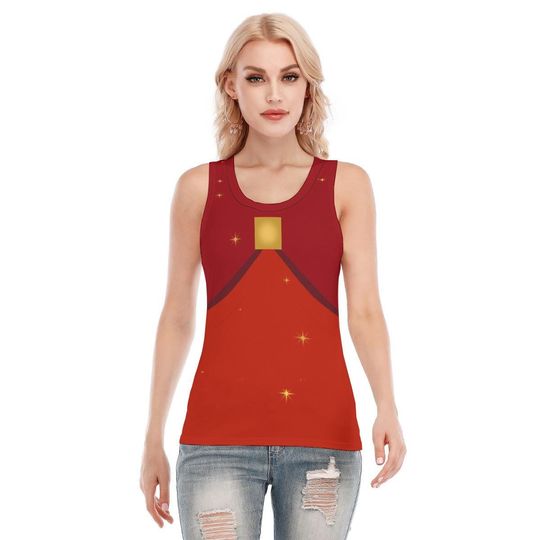 Discover Flora Running Costume Tank Top, Fairy Princess Racerback -