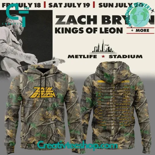 Discover Za*ch Bry*an Meadowlands 2025 Exclusive Version 3D Hoodie – Camo