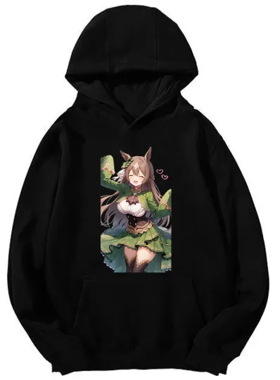 Discover Uma Musume Pretty Derby Cheerful Character Hoodie -Unisex Hooded Sweatshirt