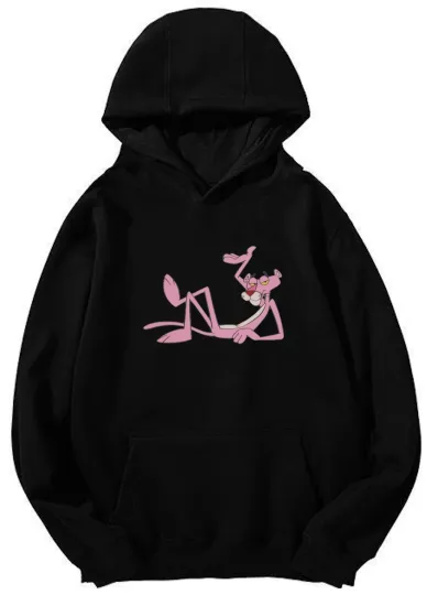 Pink Panther Lounge Hoodie Unisex Pullover Cartoon Sweatshirt