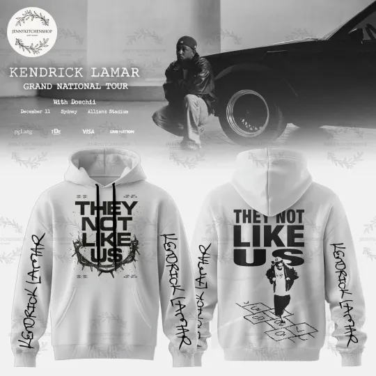 Kendrick Lamar Grand National Australia Tour 2025 Limited 3D Hoodie