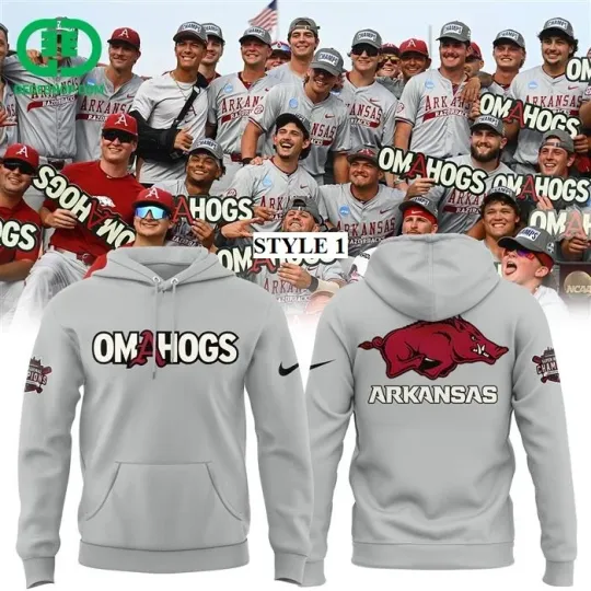 Discover HOT Arkansas Omahogs 2025 College World Series 3D Hoodie