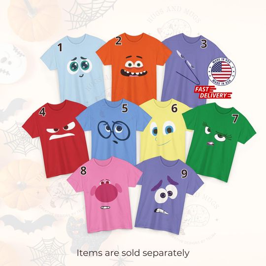 Discover Inside Out 2 Halloween Costume T-Shirt, Family Matching