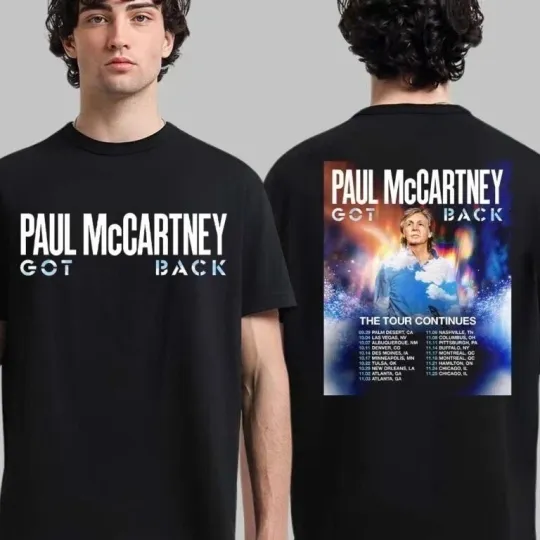 Discover P mccartney Got Back Tour 2025 North America T-Shirt